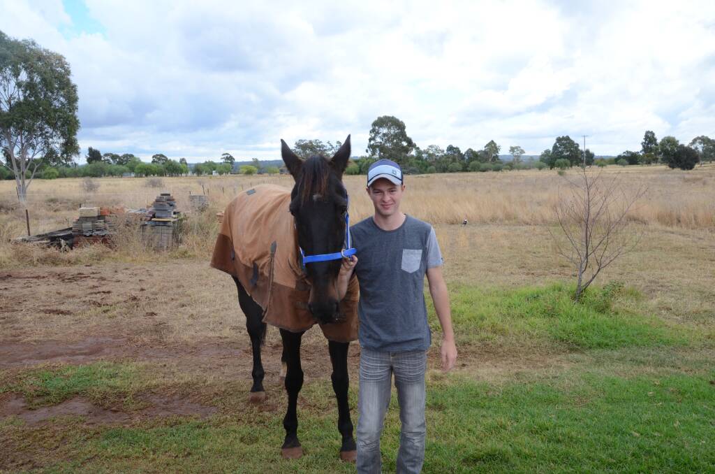 Tom Pay, pictured at the family property with Karloo Quade, has been chosen to feature in the 2016 Rising Star Series. 	Photo: JENNIFER HOAR