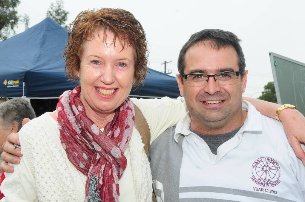 CAR BOOT SALE: Sue Hosking and Leighton Brown. Photo: KATHRYN O'SULLIVAN