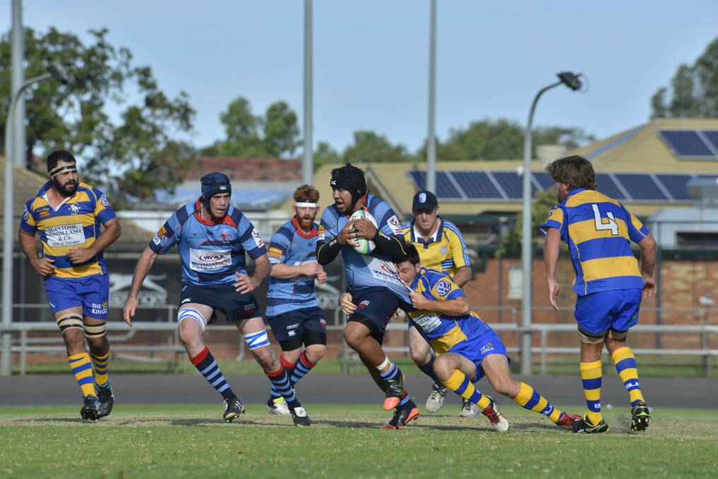 Filisione Pauta, pictured in action for Dubbo earlier this season, was one of the Country Cockatoos best on Saturday.  
Photo: BELINDA?SOOLE