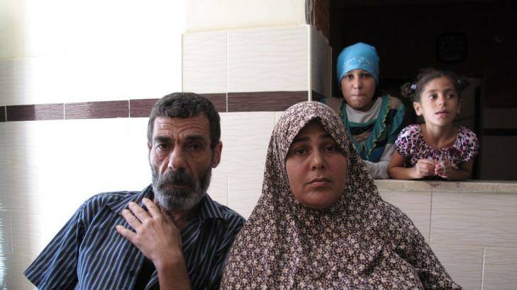 Mohamed Bakr, 52, and his wife Sahar, 46. Their son Mohamed, 10, died on the beach with his three cousins - hit by Israeli shells on July 16. Photo: Ruth Pollard
