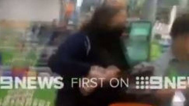 A woman has been charged after allegedly attempting to hold-up a Neutral Bay supermarket. Photo: Nine News