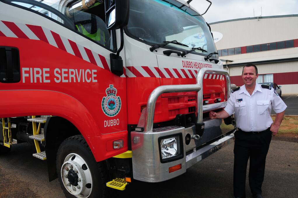 District Officer Bradley Stewart is excited about his new role at the Orana RFS headquarters in Dubbo. 		        Photo: GREG KEEN.