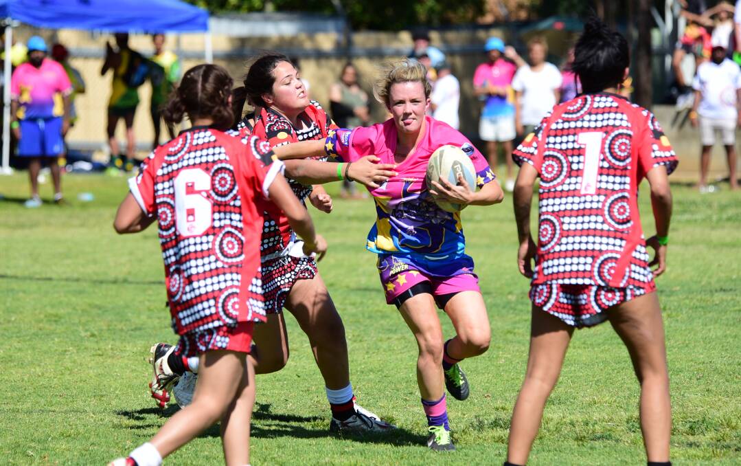 Anna Toole starred for the Dubbo Wiradjuri All Stars on Friday but it wasn't enough to stop her side losing against Kempsey. Photo: BELINDA SOOLE