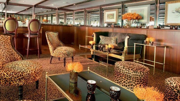 SS Antoinette's aptly named Bar du Leopard.