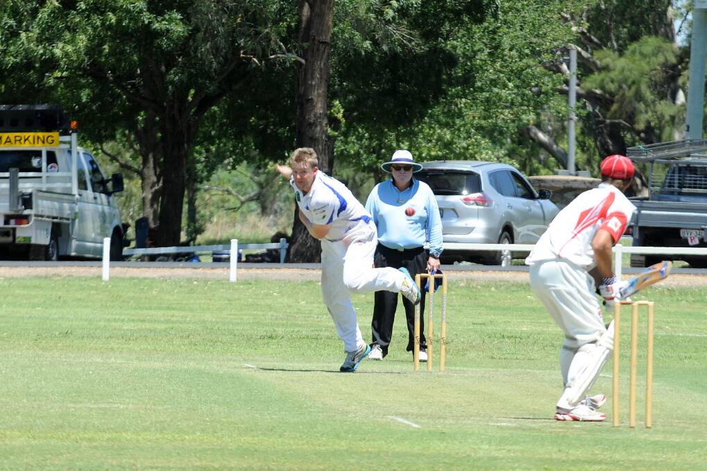 Ben Taylor was the star of the Whitney Cup on Saturday, claiming five wickets for Macquarie. Photo: KATHRYN O'SULLIVAN