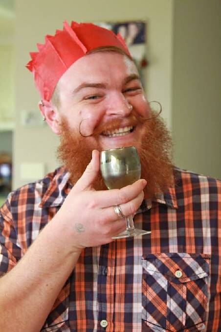 Dubbo's Michael Collie with his award-winning ginger beard. 	Photo: CONTRIBUTED