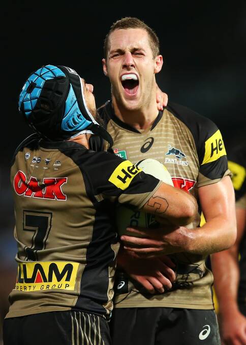 Isaah Yeo, pictured during the Penrith Panthers round five NRL match against the Parramatta Eels, is one of many NRL players with a local connection that will take the field at Carrington Park on?Saturday.  
Photo: GETTY IMAGES