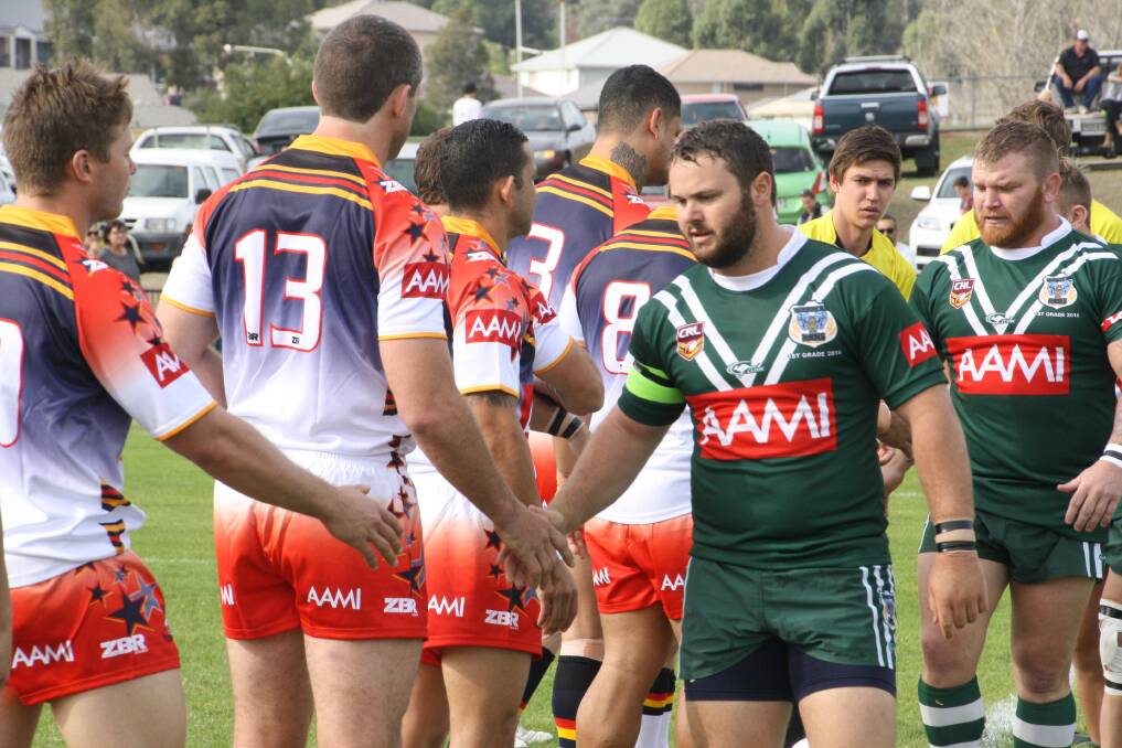 Western Rams players Jacob Neill and Luke Thompson couldn't save their side form defeat on Saturday.         Photo: CRL