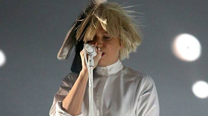Australian singer Sia Furler's cover was blown at an outdoor gig in Colorado on Wednesday and she has no one to blame but Mother Nature. Photo: Gary Miller