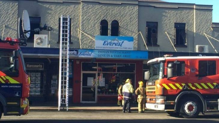 Three children have survived a fire in a home above a restaurant in Waimate, New Zealand.  Photo: John Bisset