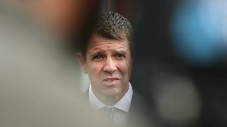 Mike Baird has been under huge media pressure over the greyhound racing ban. Photo: Peter Rae