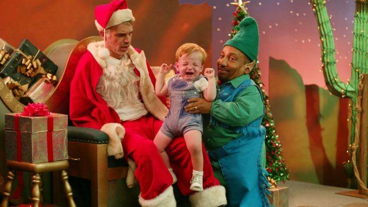 Bad Santa: William Ickes started studying aggression after he received Talk to the Hand as a Christmas present. Photo: Supplied