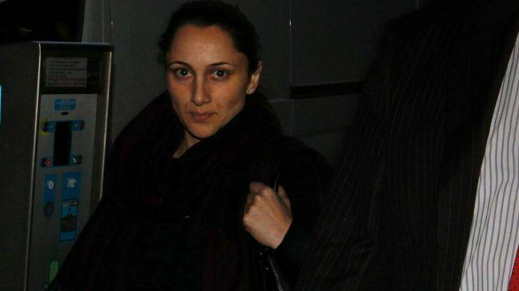 Fayrouz Abouchacra after giving evidence to the ICAC on Tuesday.  Photo: Ben Rushton