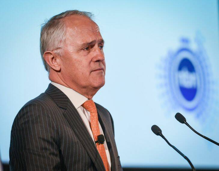 The Federal Minister for Communications Malcolm Turnbull will speaking about the NBN Corporate Plan in Sydney today .
Photography Brendan Esposito
smh,news,24th August,2015