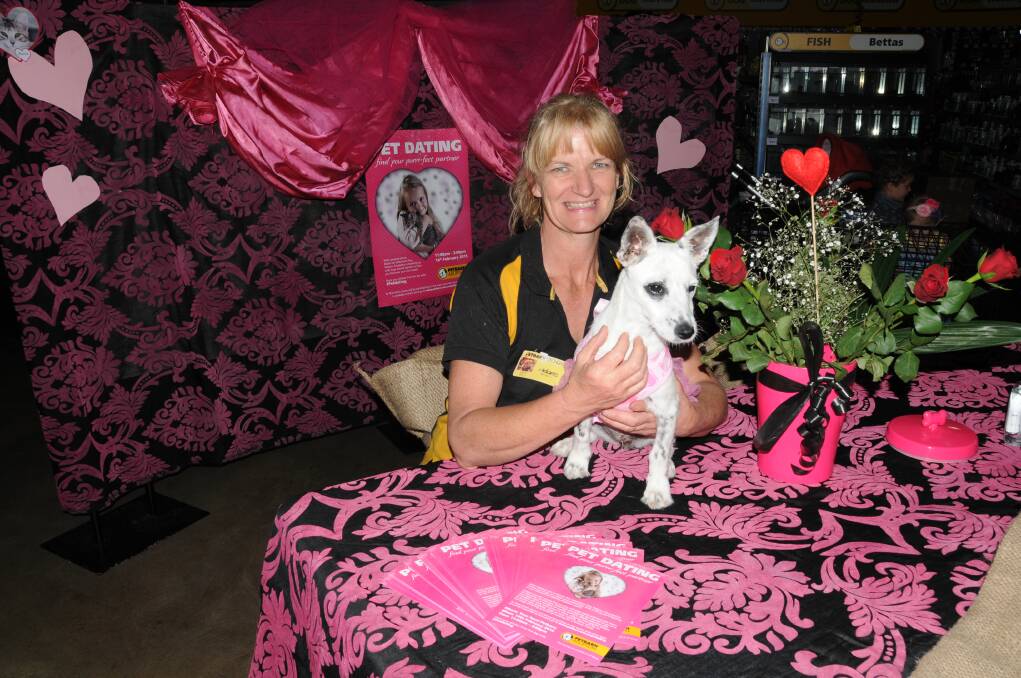 Petbarn Dubbo store manager Melanie Currey with the beautiful Coco. 					         
 
Photo: HANNAH SOOLE