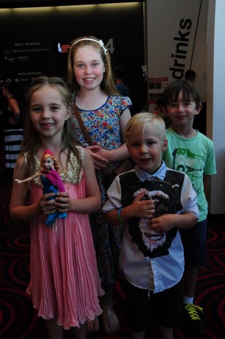 Bella Walker and Noah Woodley with Anabella and Hugo Dunlop