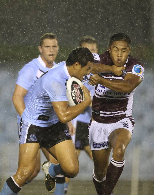 Former NRL player Terence Seu Seu, pictured during his time with Manly, could be lining up against Dubbo  CYMS in next year's trial after signing with the Kurri Kurri Bulldogs. 		       Photo: getty Images