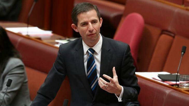 Assistant Minister for Education and Training, Senator Simon Birmingham ... giving students more time to consider their options. Photo: Alex Ellinghausen