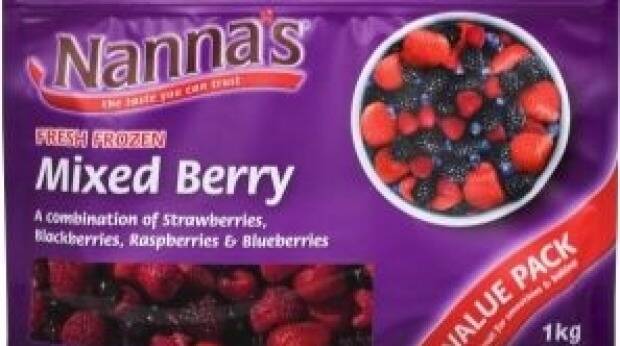 Patties Foods is recalling Nanna s mixed berries. 	Photo: Mex Cooper