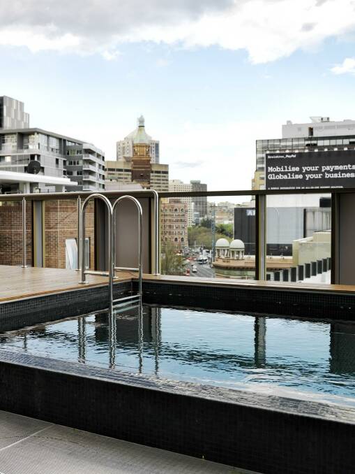 The Old Clare Hotel rooftop pool, Photo: Chris Court