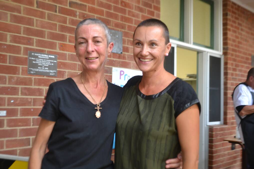 Cancer sufferer Sue Smith and Kristy Mason.