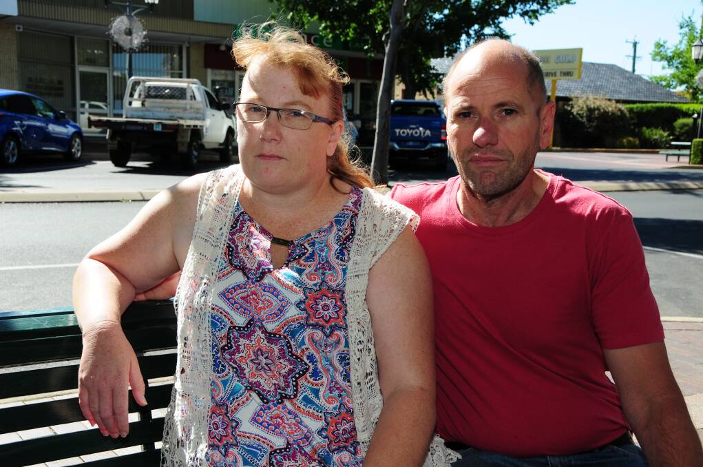 Sharon Eldridge and partner Tim O'Keefe are worried about the difficulty in accessing appointments to treat high-risk foot issues. Photo: GREG KEEN.
