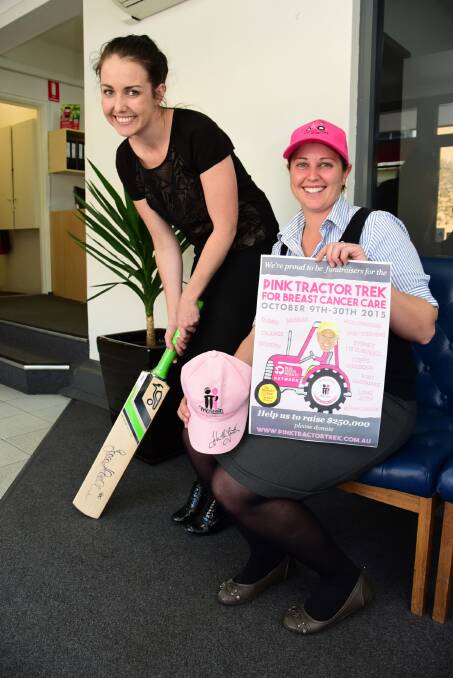 Pink tractor hits the road to raise funds for carers