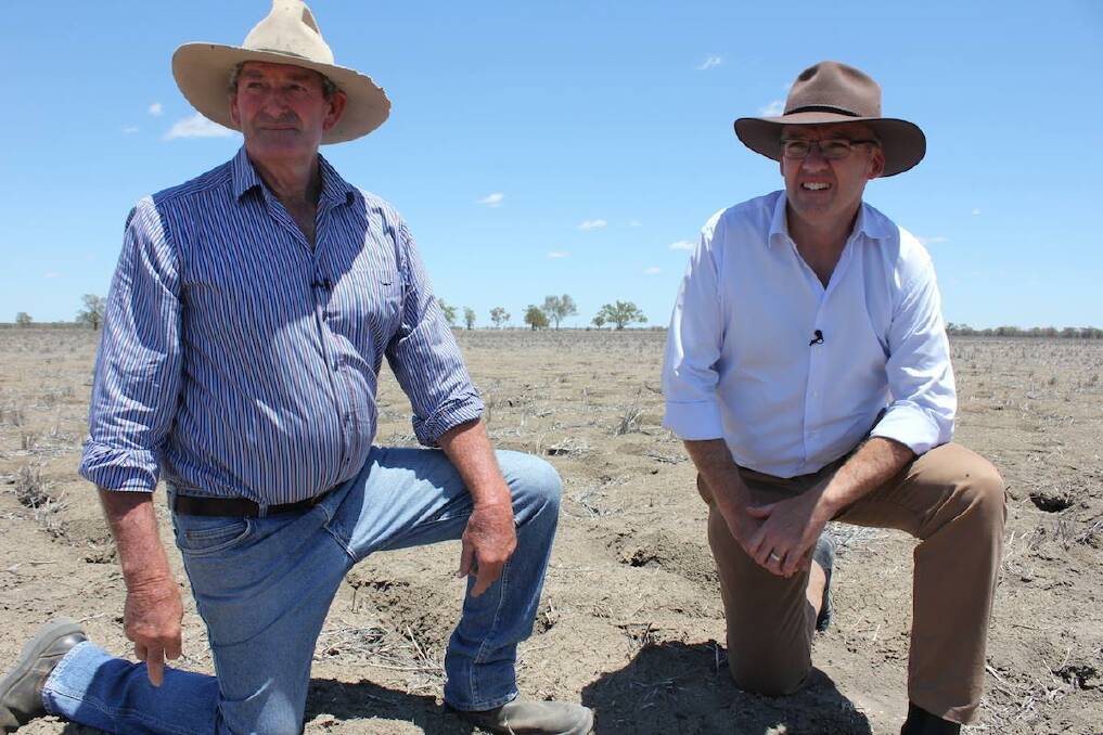 Farmer Robert Turnbull and Labor leader Luke Foley. Photo contributed.