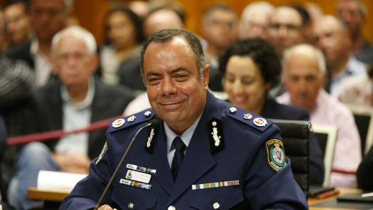 NSW Police Deputy Commissioner Nick Kaldas after giving his evidence to the inquiry on Tuesday. Photo: Peter Rae