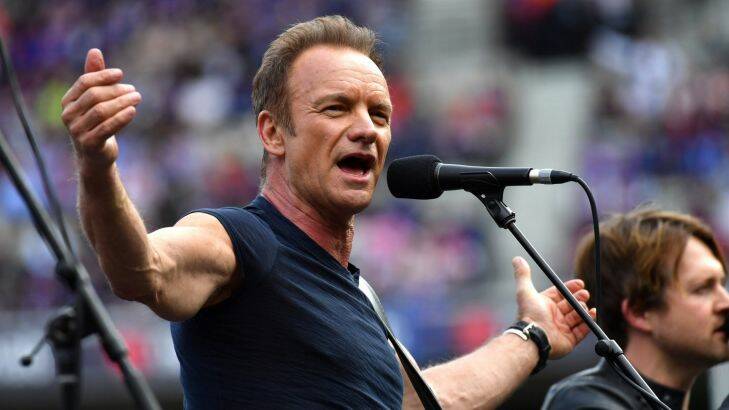Sting- 2016 AFL Grand Final at the MCG Sydney Swans v Western Bulldogs-  1st October 2016. The Age Fairfaxmedia News Picture by JOE ARMAO