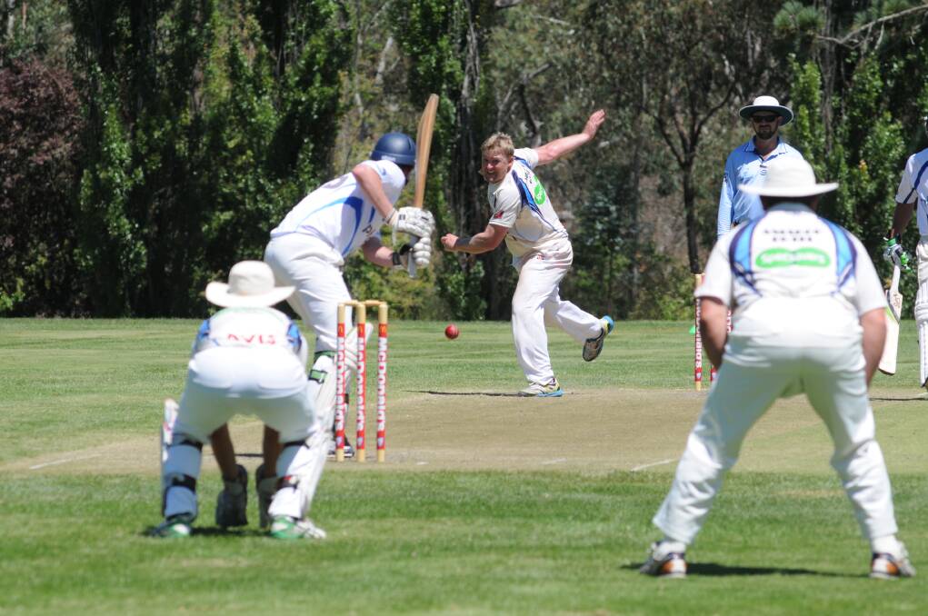 Ben Taylor took two wickets for Dubbo on Sunday but it wasn't enough in a disappointing loss to Orange. 							     Photo: JUDE KEOGH