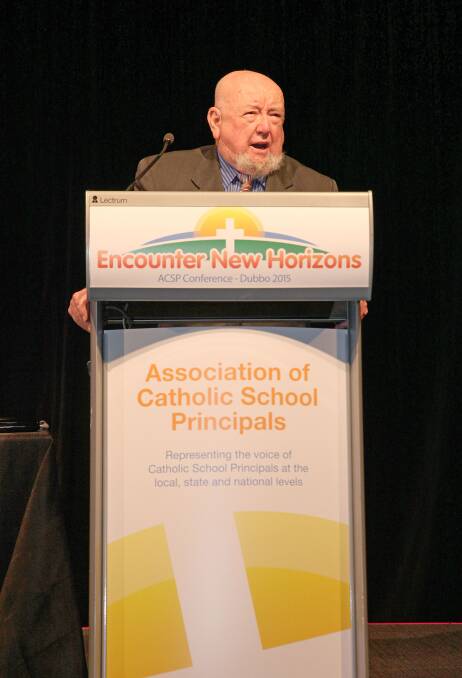 Renowned Australian author Thomas Keneally was the guest speaker at Thursday night's gala dinner. Photo: MSP PHOTOGRAPHY