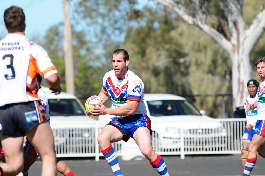 Parkes captain-coach Pat Rosser belives his team are finding form at the right time of the year as they look to defend their 2013 premiership. 	Photo: Cheryl Burke