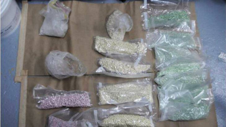 Police allegedly found 15,000 MDMA tablets. Photo: NSW Police