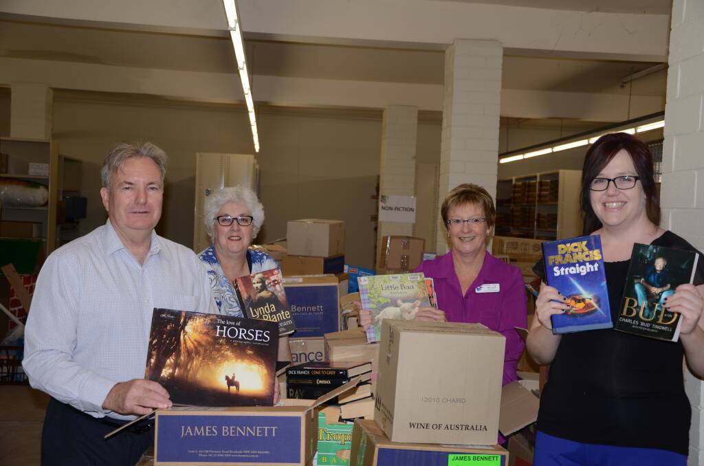 Dubbo Macquarie Regional Library director John Bayliss, Dubbo Library branch manager Jocelyn Morris, Dubbo library services and collections manager Lindy Allen and Library assistant Sarah Tillbrook.	Photo: TAYLOR JURD