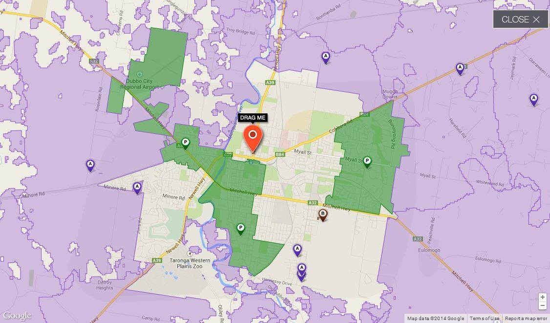 The updated coverage map for the National broadband Network shows build preparation has commenced for parts of Dubbo including the South of the city and the CBD.