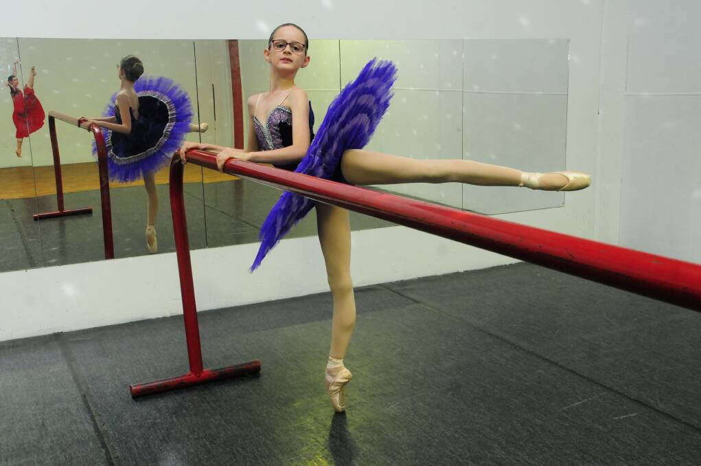 Madeline Gibson has been chosen for The Australian Ballet School's Interstate Training Program. 
Photo: GREG KEEN.