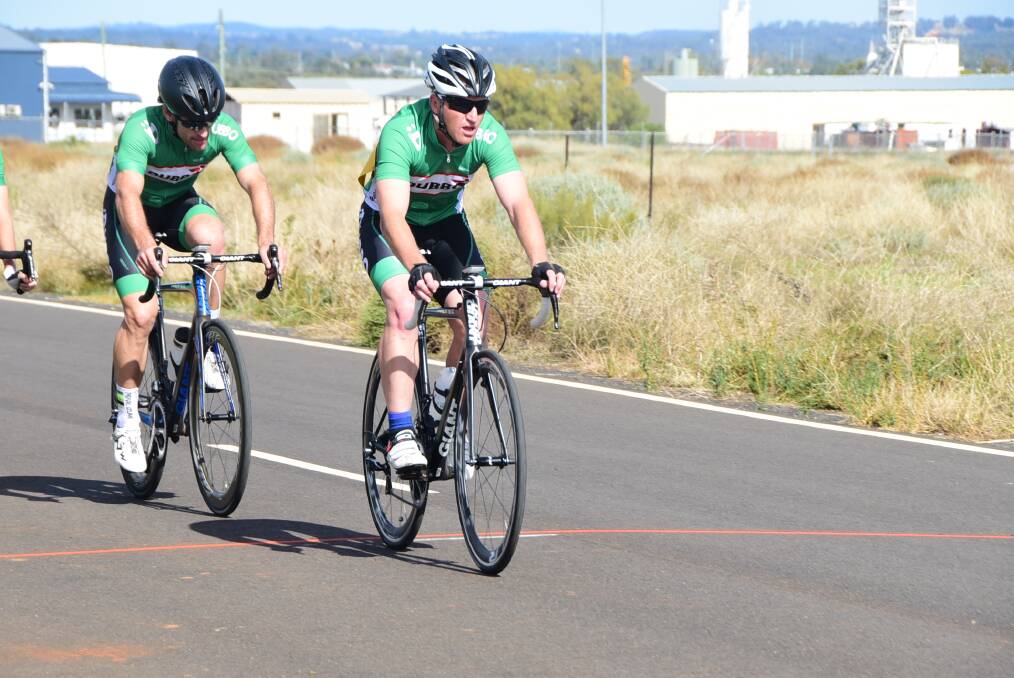 Tim Hines, pictured in Sunday's Western Division Criterium Championships, also perfomed well at the weekend s Road Racing Series. 															        Photo: BROOK KELLEHEAR-SMITH