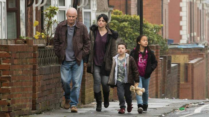 Daniel Blake (Dave Johns, left) has to battle the labyrinthine British welfare system, but he is not without supporters. Photo: Supplied