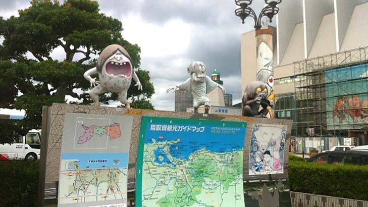 Manga creatures in Sakaiminato, Japan. Photo: Sarah Maguire