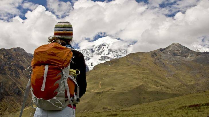 Trekking through the Himalayas in Bhutan. Photo: Jordan Siemens