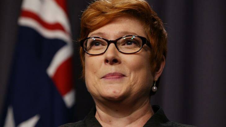 "Members of the Australian Defence Force operate under strict rules of engagement": Marise Payne. Photo: Andrew Meares