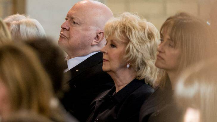 Bert and Patti Newton were among the mourners. Photo: Penny Stephens