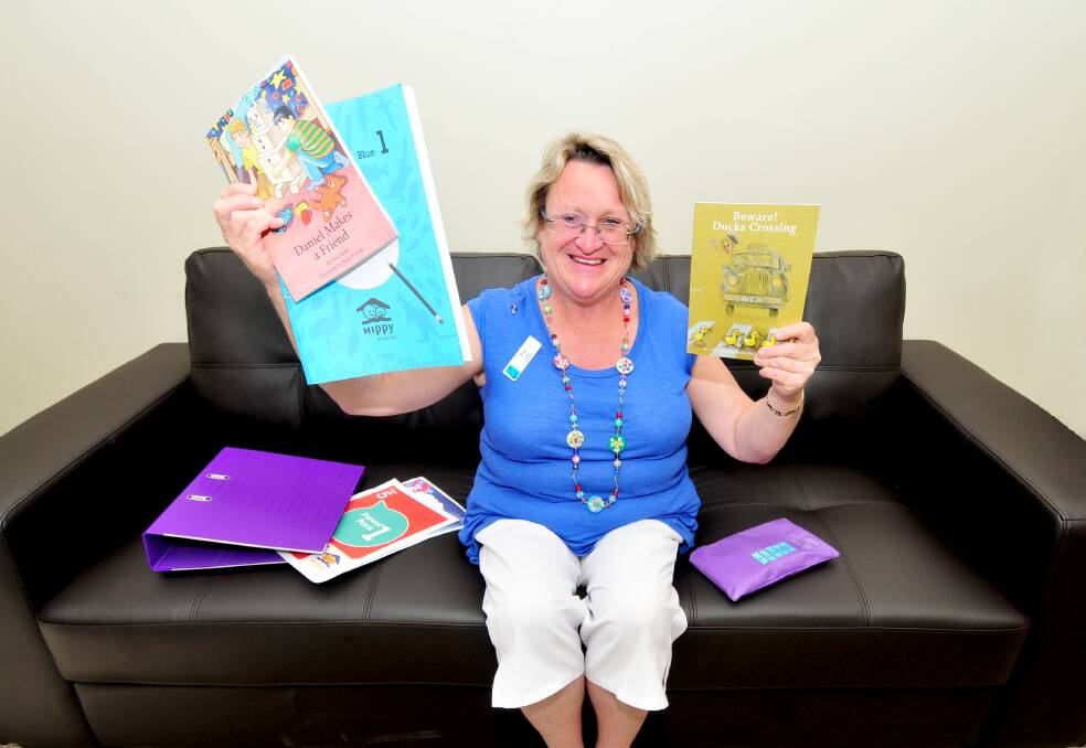 HIPPY co-ordinator Fran Schubert with some of the learning tools given to children. 
 
	Photo: Louise Donges