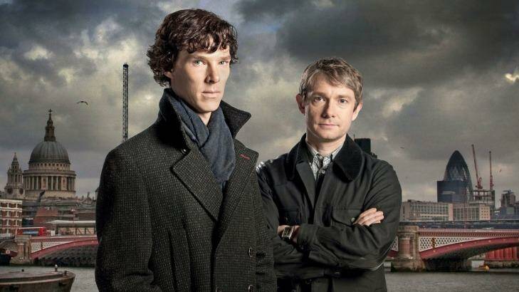 Benedict Cumberbatch as Sherlock Holmes and Martin Freeman as Dr Watson - a contemporary reboot of the mystery series.