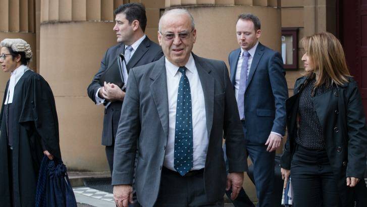 Eddie Obeid at the Darlinghurst Supreme Court on the first day of his criminal trial. Photo: Edwina Pickles