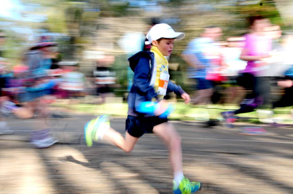 The Dubbo Stampede has proved popular with runners young and old alike.     Photo: LOUISE DONGES