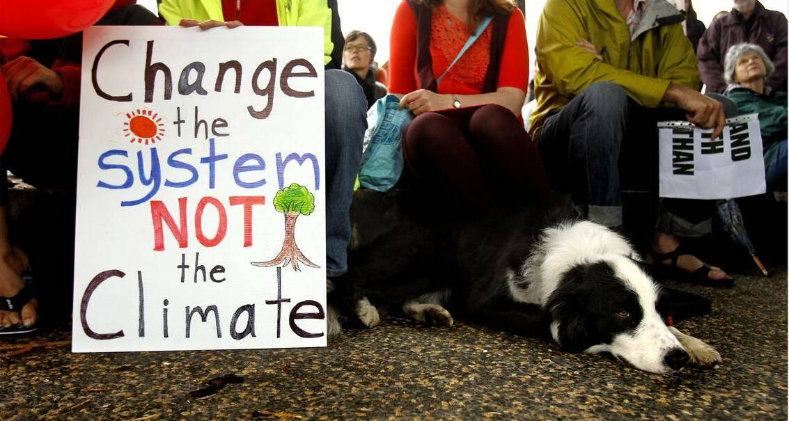 More than 10,000 gather around NSW to demand action on climate change. PHOTO: SIMONE DE PEAK