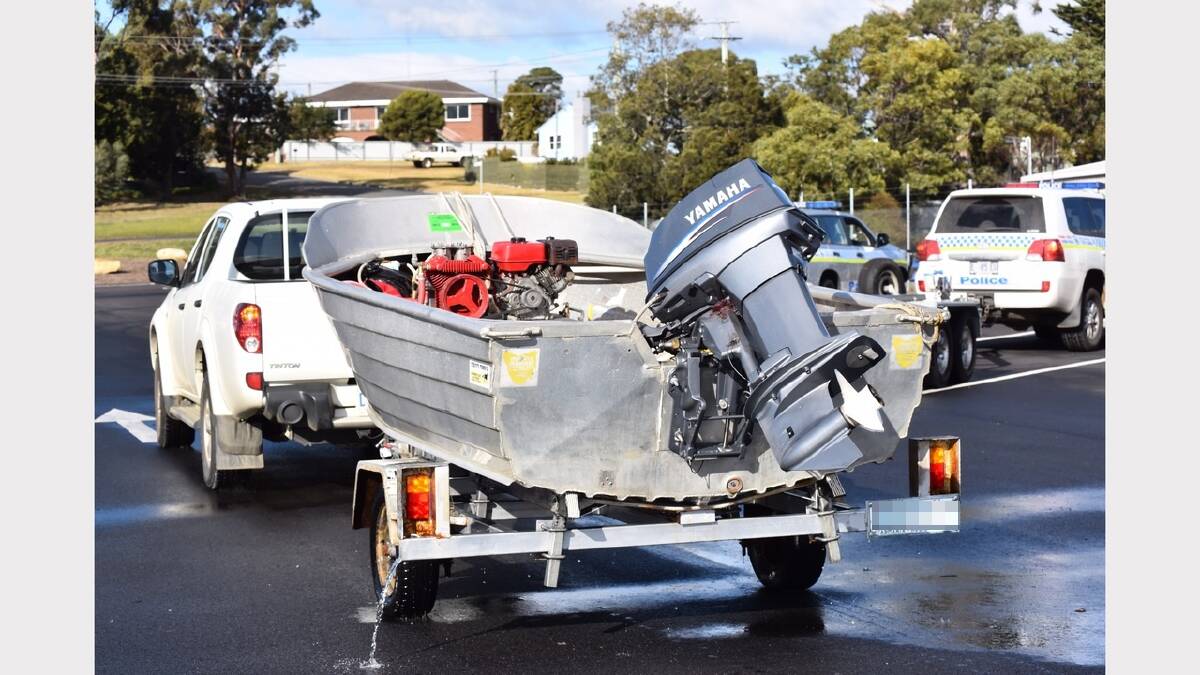 The boat that the deceased diver is believed to have been using. Picture: Neil Richardson