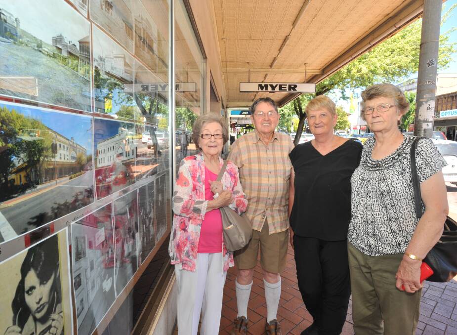 FAREWELL: Former staff Patty Clarke, Merv Wilkie, Anne Brakenridge and Carol Thornberry at the iconic Summer Street store. Photo: JUDE KEOGH